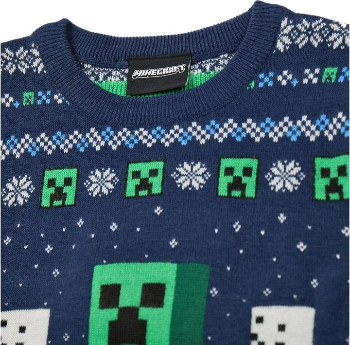 Image du produit Minecraft - Pull Noël motif Creeper - Garçon (146, 152)