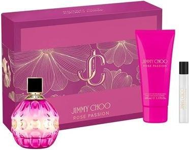 Actual product image Jimmy Choo Rose Passion Set - Eau De Parfum Spray 100ml, Miniature Eau De Parfum 75ml, Body Lotion 1 (Perfume set)