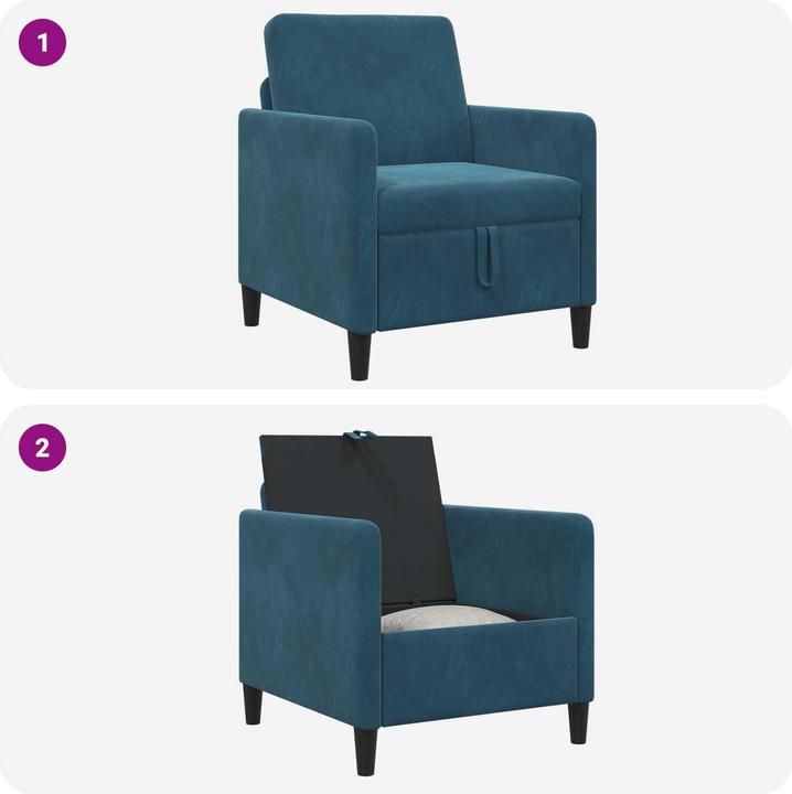 Produktbild vidaXL Sofa mit Stauraum (1-Sitzer)
