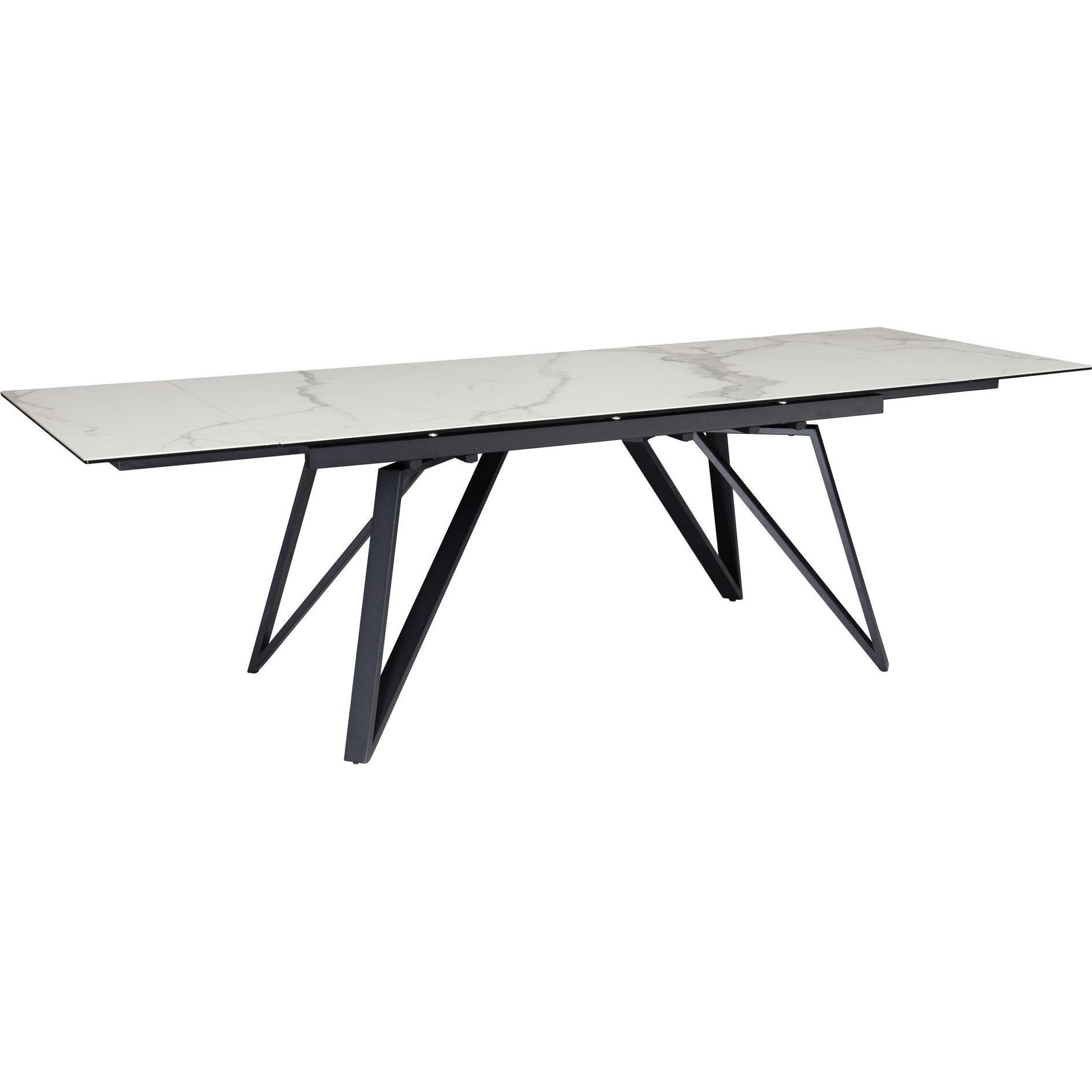 FineBuy, Esstisch, Esstisch Esszimmertisch 180 - 260 cm Ausziehbar Keramik Keramiktisch