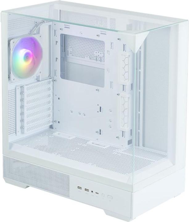 Produktbild Zalman Boitier Moyen Tour ATX P40 Prism RGB avec panneaux vitrés (Blanc) (ATX, mATX, Mini-ITX)