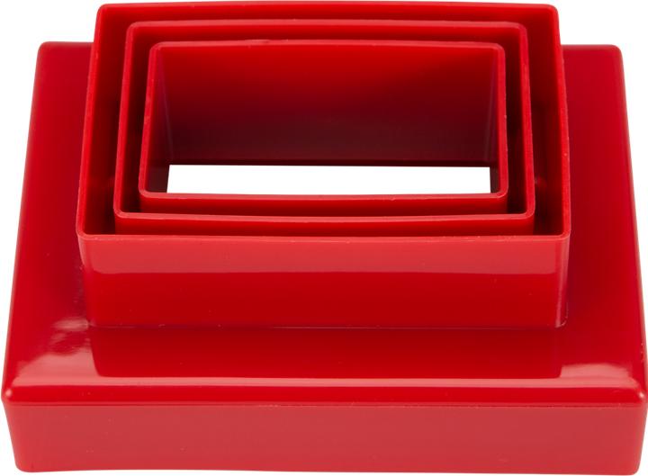 Actual product image Städter Cookie cutter set rectangle 5.0x3.0 cm - 9.5x7.0x4.0 cm