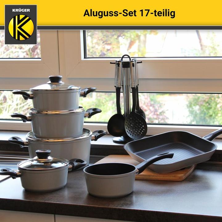 Produktbild Krüger Set Aluguss-Kochgeschirr (28 cm, Aluminiumguss)