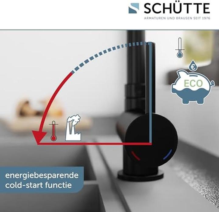 Actual product image Schütte SchÃoeTe Window Design kitchen faucet - Mixing tap - High, rotating and pleated output - Side handle
