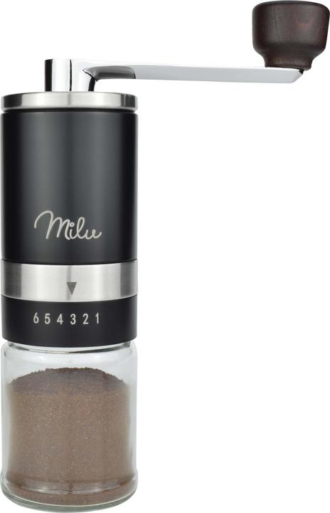 Milu Ensemble de moulins à café en acier inoxydable, noir