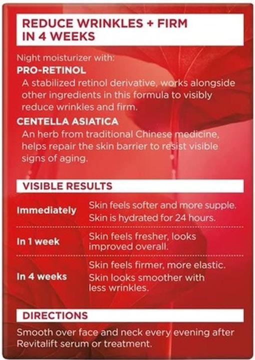 Actual product image L'Oréal Paris REVITALIFT crema día anti-arrugas 50 ml (50 ml, Night cream)