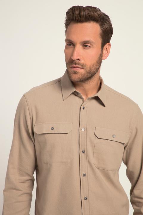 Produktbild JP1880 Flanellhemd, Langarm, Kentkragen, Modern Fit (4XL)
