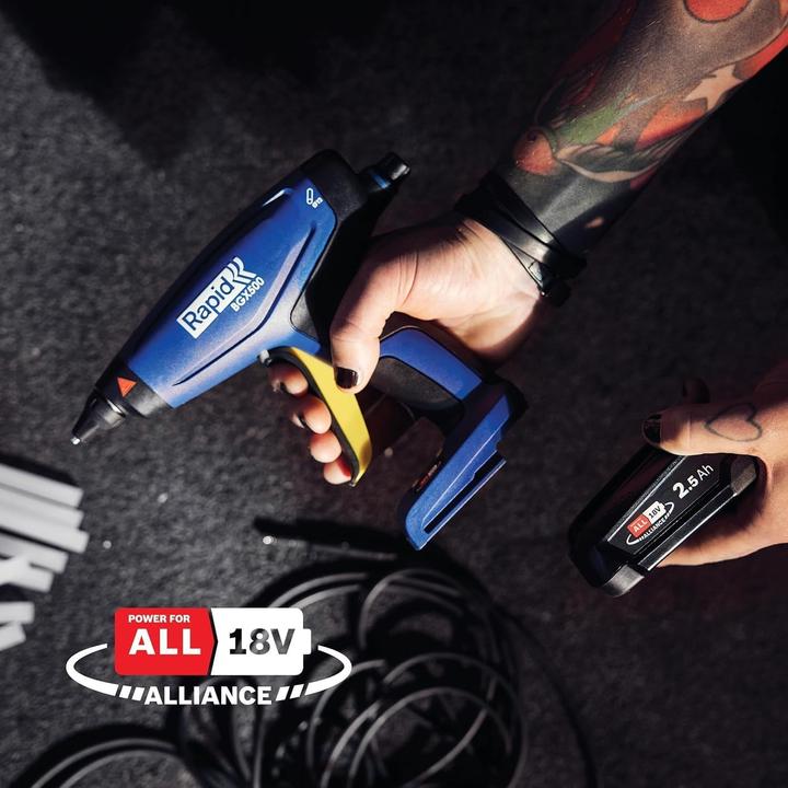 Produktbild Rapid Akku-Heissklebepistole BGX500 18V P4A im Koffer inkl Akku und Ladegerät