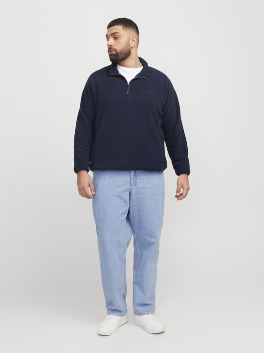 Produktbild Jack & Jones Plus Size Einfarbig Fleece Sweatshirt Fleece Sweatshirt (7XL)