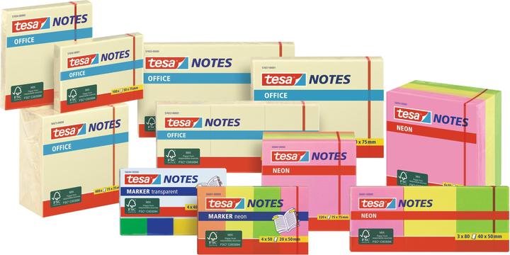 Productafbeelding tesa Sticky Notes Kantoornotities (75x50mm) (50 x 75 mm)
