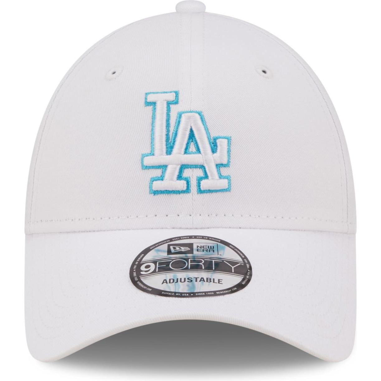 Thumbnail - New Era, Herren, Cap, 9Forty Strapback Outline Los Angeles Dodgers, Weiss