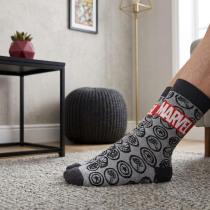 Actual product image Cerdá Marvel socks Avengers Faces Grey 38-45 (Single pack, 38 - 45)