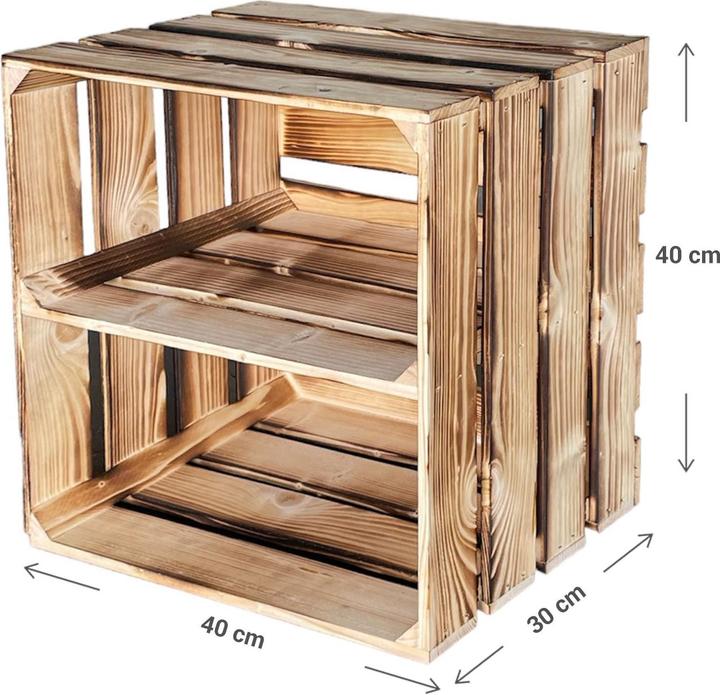 Image du produit Natura Punto Caisse en bois (30 cm, 1x)