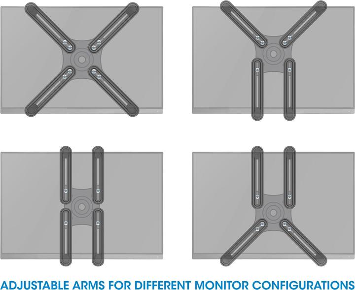 Image du produit Manhattan Kit d'adaptateurs VESA Pour les moniteurs sans trous VESA (Mur, 27.01", 8 kg)