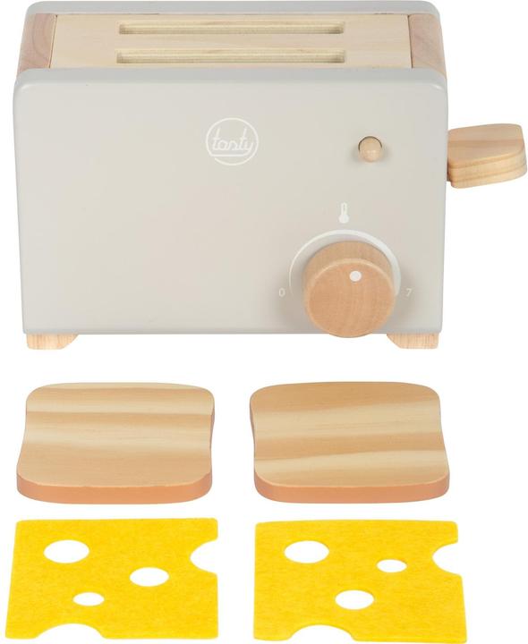 Actual product image small foot Toaster Set grey "tasty"