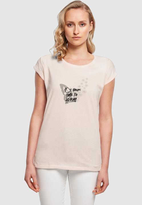 Produktbild Merchcode Ladies Its Your Time To Bloom Extended Shoulder Tee - 112545 (M)