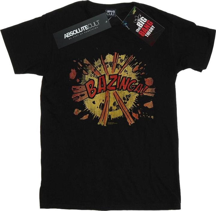 Actual product image Dam Womens/Ladies Bazinga Explosion Cotton Boyfriend T-Shirt (L)