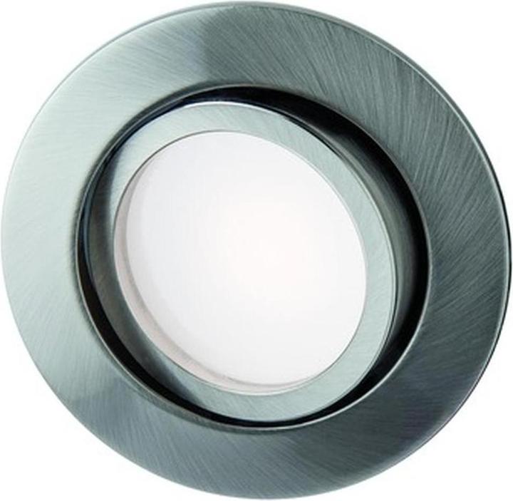 Produktbild Rutec LED-Einbaustrahler 6W SANYA 3000K A+ 95° 433lm 1LED IP40 eisen gebürstet Konv (LED)