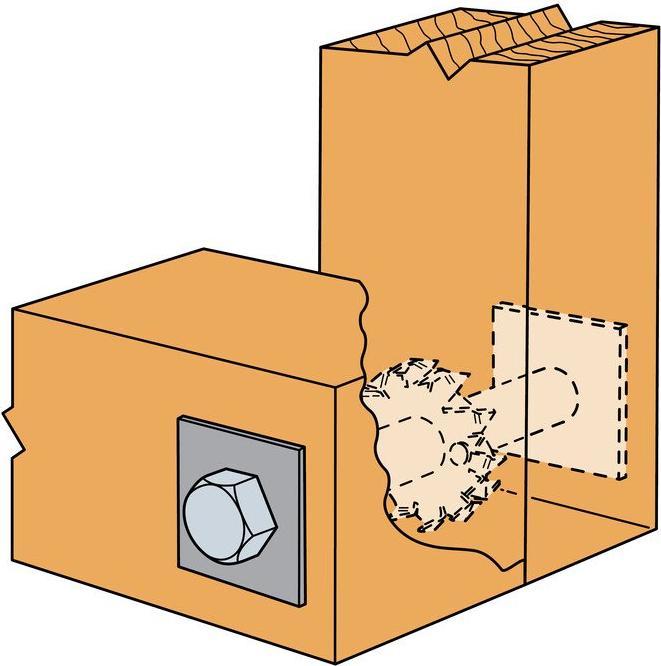 Actual product image Bulldog Wood connector (Press-fit anchors, 40 pcs.)