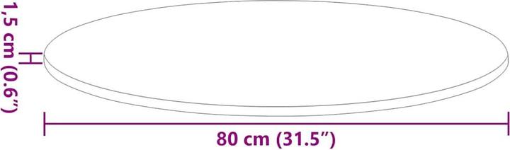 Produktbild VidaXL Tischplatte (80 x 80 x 1.5 cm)