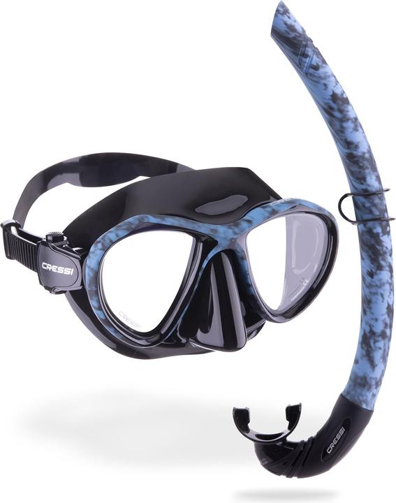 Camouflage blue, Black
