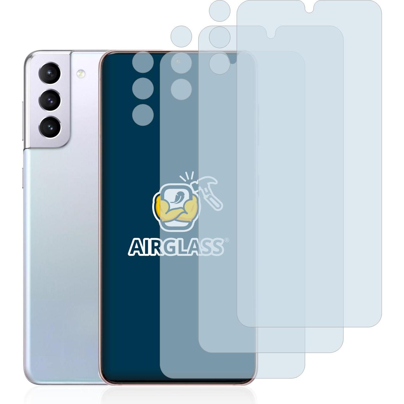 Thumbnail - BROTECT AirGlass Panzerglasfolie (3 Stück, Samsung Galaxy S21), Smartphone Schutzfolie, Transparent