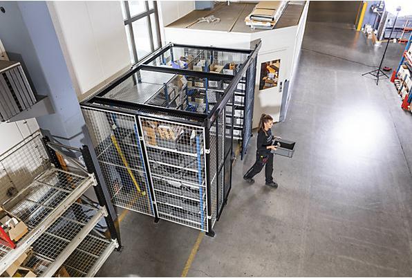 Actual product image Axelent X-STORE 2.0 partition system, wall section, height 1100 mm, width 250 mm.