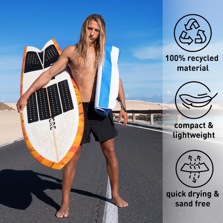 Actual product image Fit-Flip Strandtuch XXL Mikrofaser schnelltrocknendes Badetuch 160x90cm (160 x 90 cm)