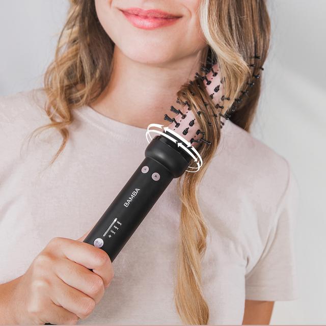 Image du produit Cecotec Bamba InstantCare Curly AirFlow Hair Straightening Brush 30mm Ceramic Coating Rotating Head