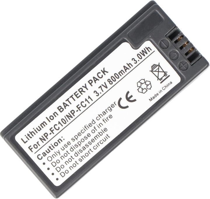 Actual product image Sony Battery NP-FC10 Battery, NP-FC11 Battery DSC-F77, DSC-P10, DSC-P12 (Rechargeable battery)