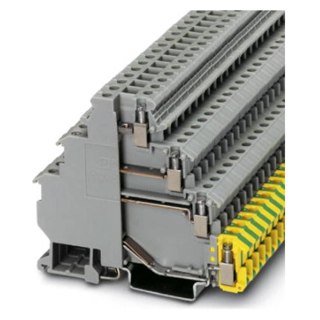 Phoenix Contact Grigio Installation Earth Term Blk 1,5-3D/Pe, Cavo + Spina Elettrica,