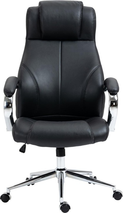 Actual product image CLP Office chair Salford real leather, black
