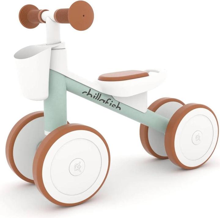 Chillafish - Racer 4-wheel stylish rideon with TPR wheels, seat and carry handle (CPQR01BRE)