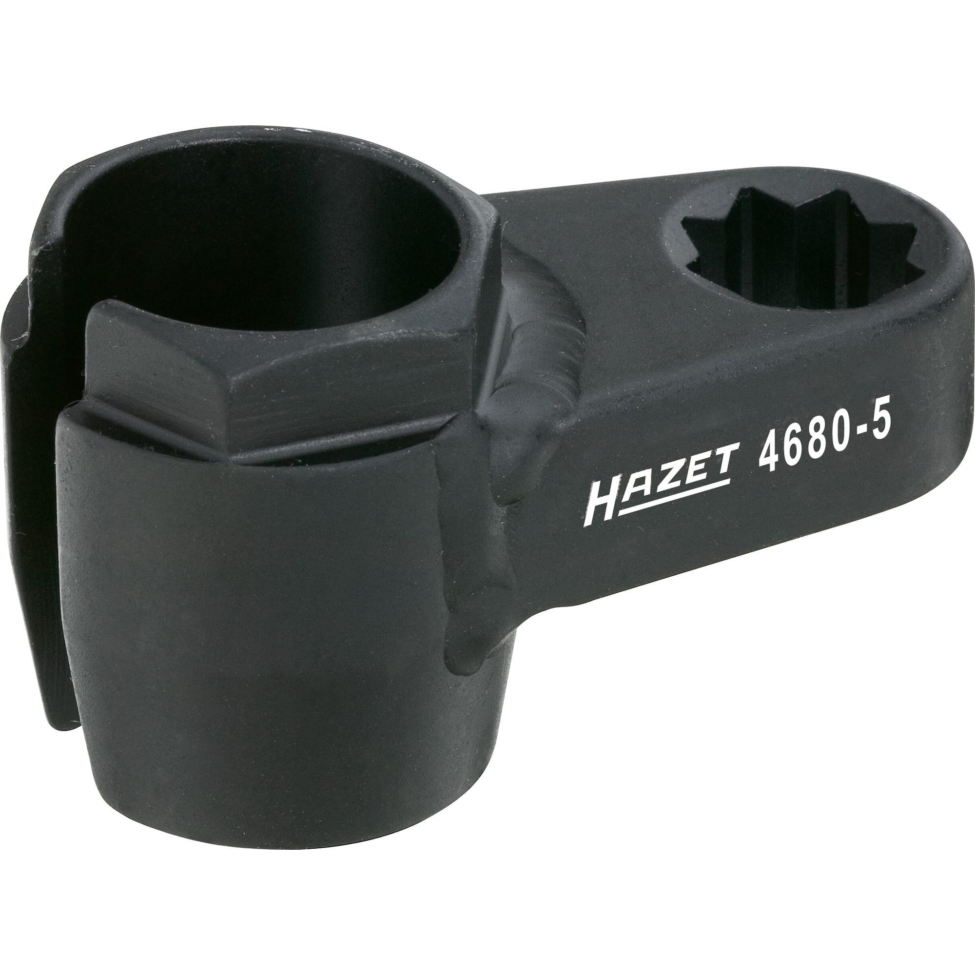 HAZET, Steckschlüssel + Stecknuss, Abgassonden Einsatz 4680-5 ∙ Doppel-Vierkant12,5 mm (1/2 Zoll) ∙ Aussen Sechskant Pro...
