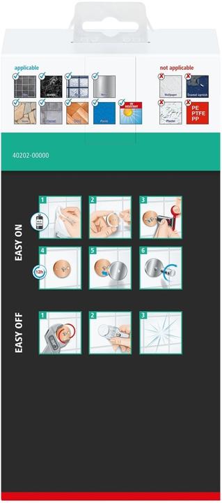 Actual product image tesa ALUXX shower basket incl. adhesive solution without drilling (12.50 x 25 x 9.20 cm)