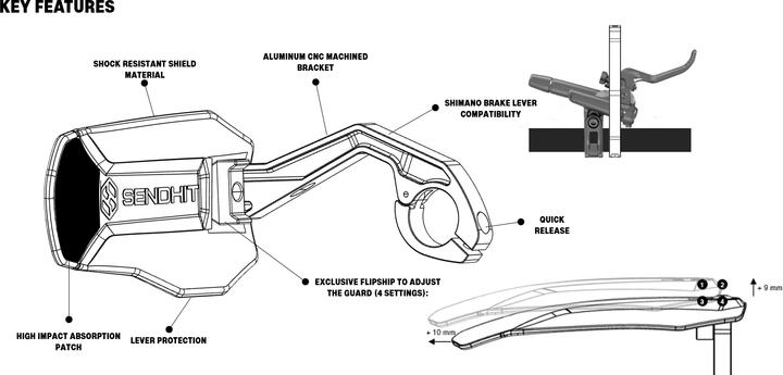 Produktbild Sendhit Nock Handguards V2 - orange