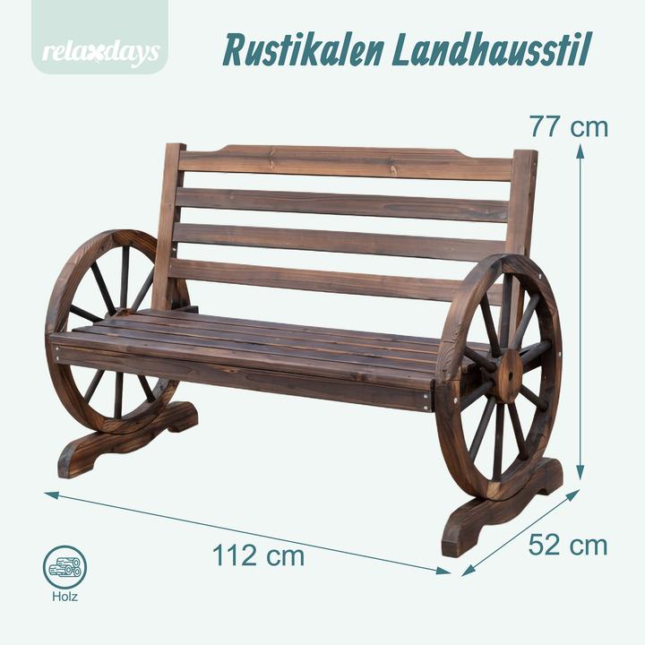 Actual product image Relaxdays garden seat