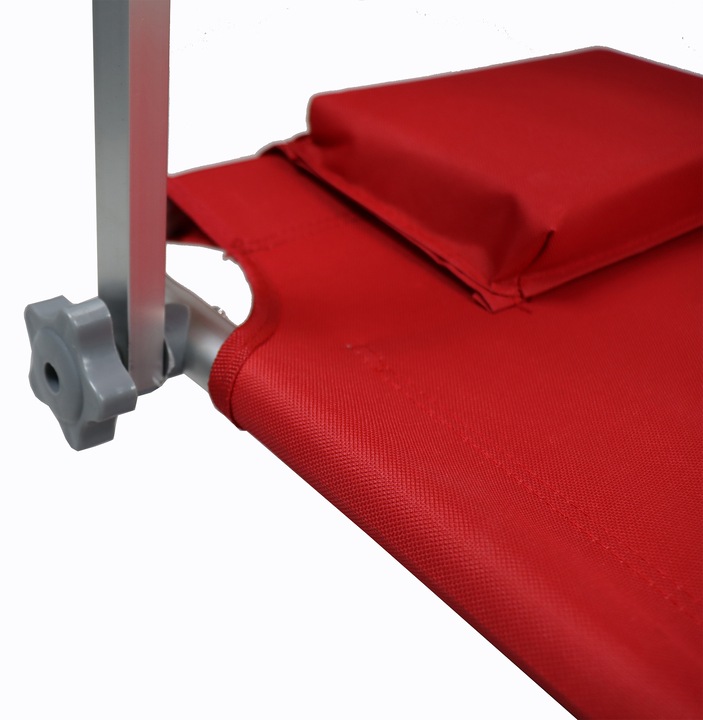Productafbeelding VCM Ligstoel met wieltjes en zonnekap (165 cm)
