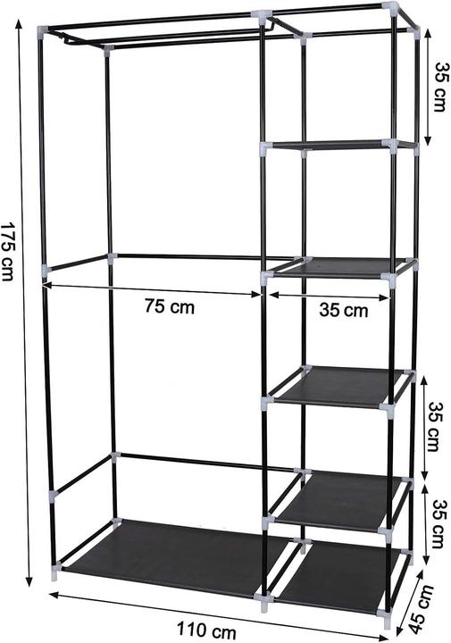 Image du produit Songmics Stoffschrank XL mit Kleiderstange