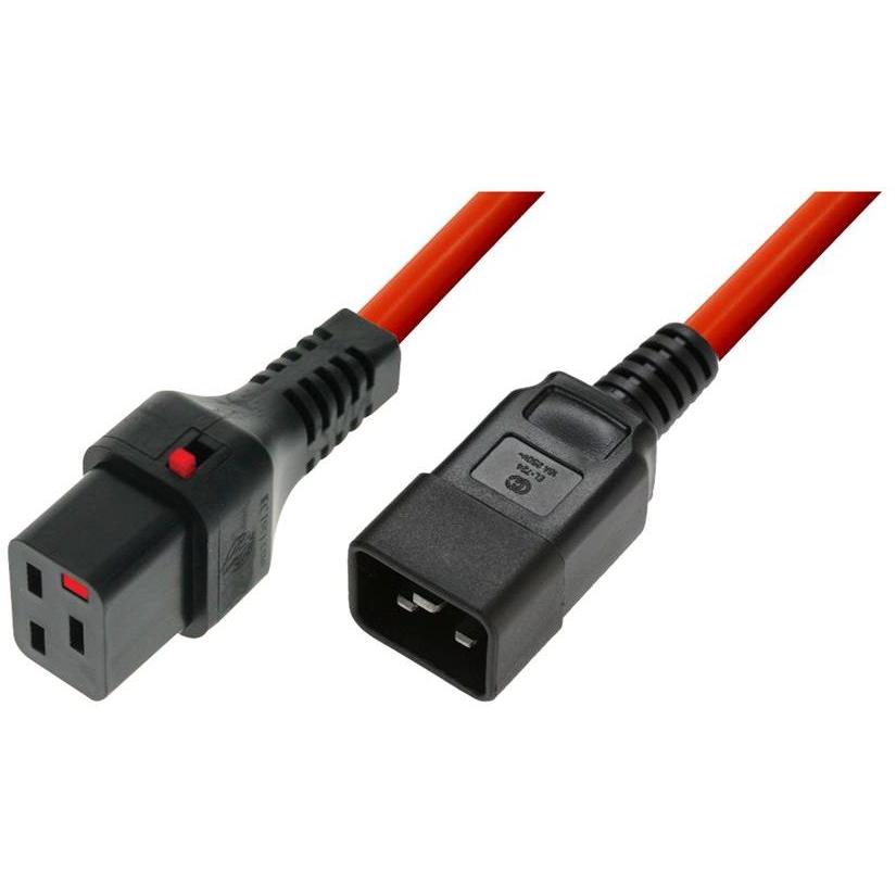 Digitus Server-Stromkabel mit Schloss (2 m), Stromkabel