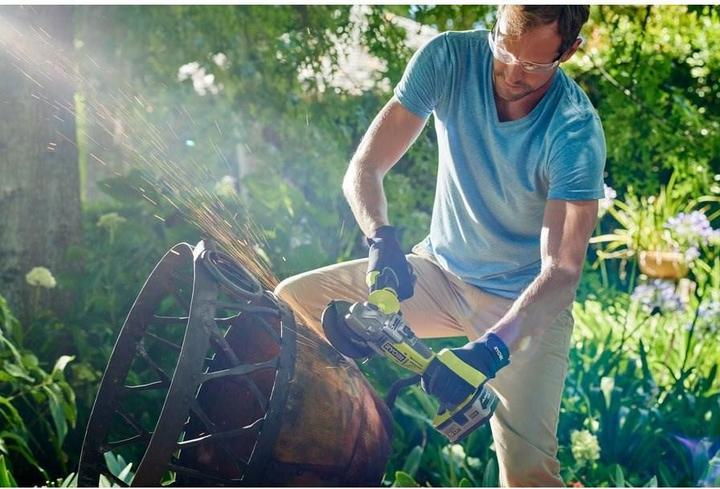 Actual product image Ryobi R18AG7-140S cordless angle grinder (125 mm)