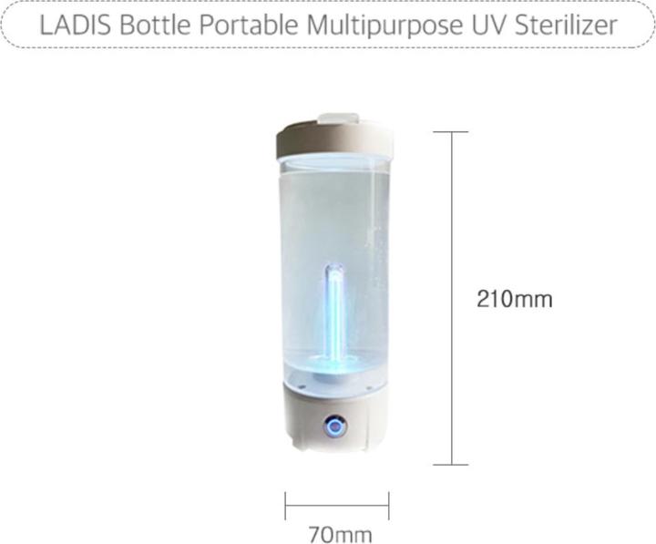 Actual product image Ladis Bottle - portable UV steriliser