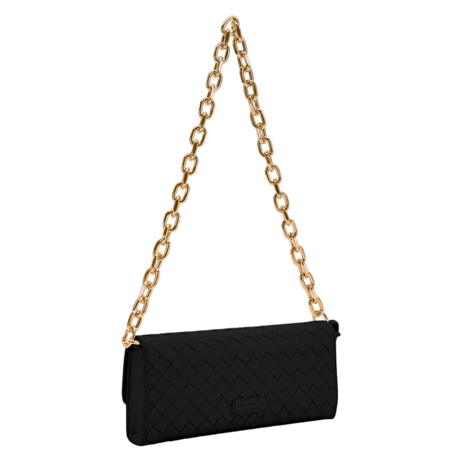 Seidenfelt, Damen, Handtasche, Kinna Clutch Wallet, Schwarz