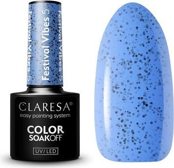 Produktbild Claresa Festival Vibes UV-Nagellack 5ml - 5er-Pack (Blau, Farblack)