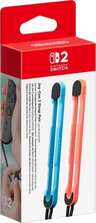 Image du produit Nintendo Paire de dragonnes Joy-Con 2 (bleu clair/rouge clair) (Switch 2)