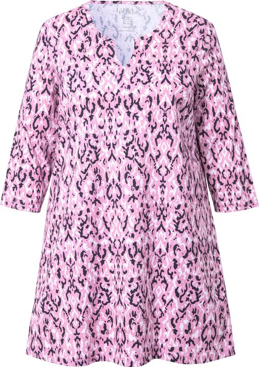 Immagine prodotto Ulla Popken Maglia dal taglio lungo e svasato con scollo a tunica e maniche a 3/4 (56)
