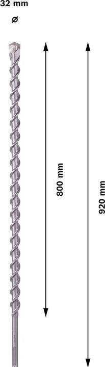 Produktbild Bosch Professional Zubehör PRO SDS max-9 Natural Stone Bohrer, 32 x 800 x 920 mm (32 mm)