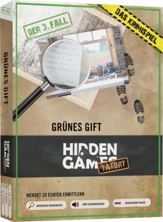 Actual product image Hidden Games Crime Scene Case 3 Green Poison Escape Room Game (German)