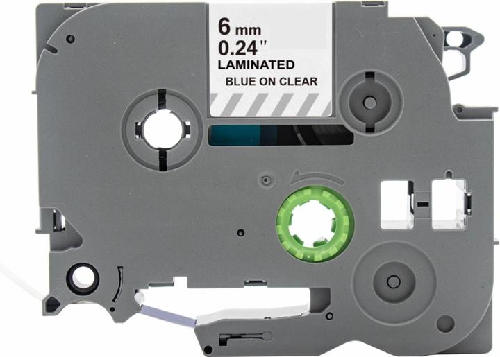 Image du produit Hermex Alternatives Etikettenband zu Brother TZe-113 Beschriftungsband (0.60 cm, Bleu, Transparent)