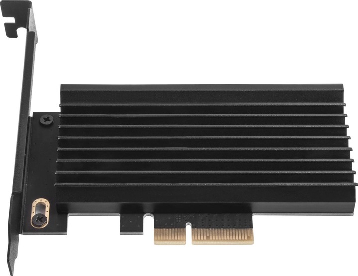 Actual product image Silverstone SST-ECM24-ARGB - SuperSpeed PCI-E Express Card X4 to M.2 (NVMe SSD NGFF), alu. heatsink (PCI-E x4)